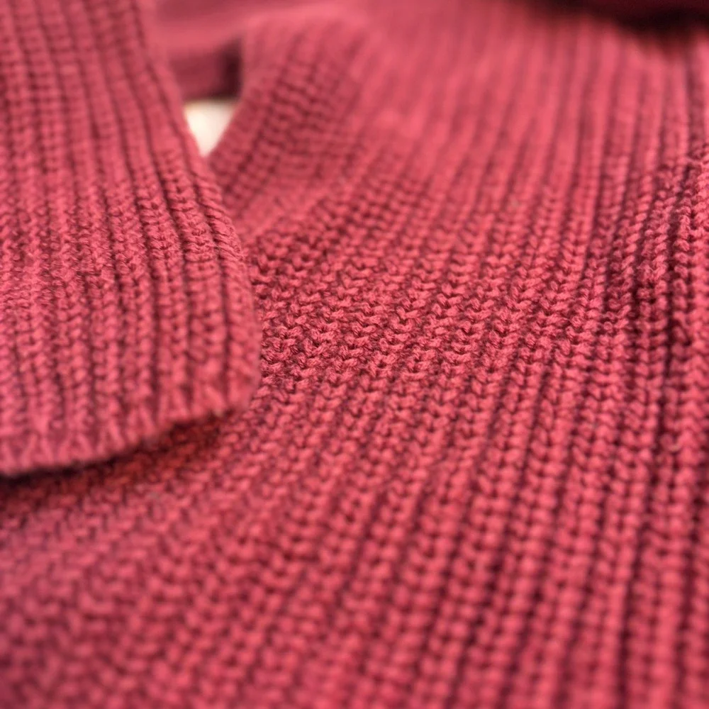 Old Navy Kids Burgundy‎ Ribbed Knit Cowl Neck Sweater 3T Toddler Cabin Core